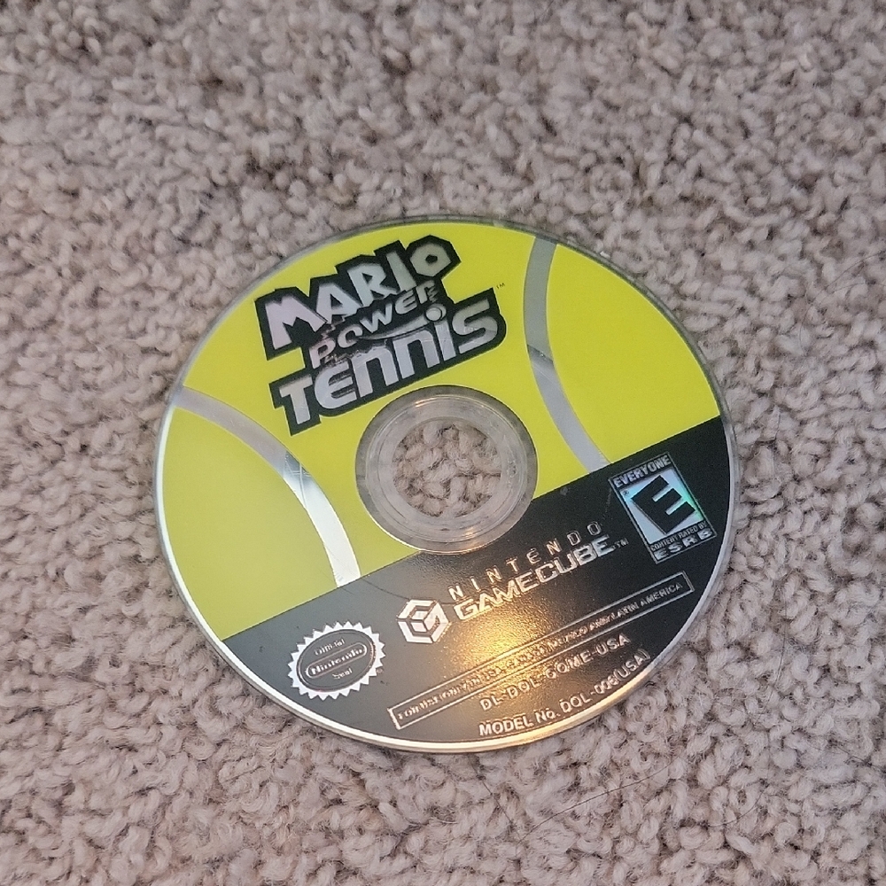 Mario Power Tennis () - Yellow Game Disc